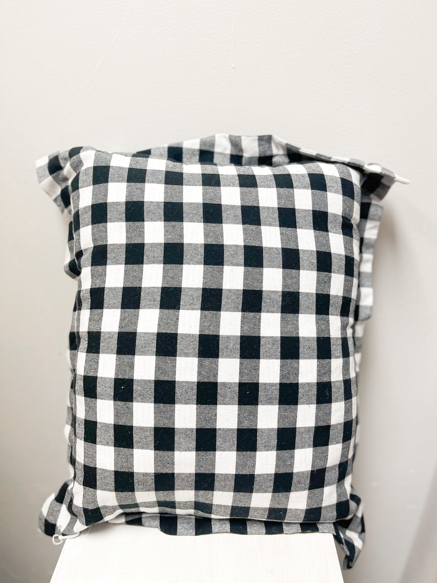 Large Plaid Accent Pillow