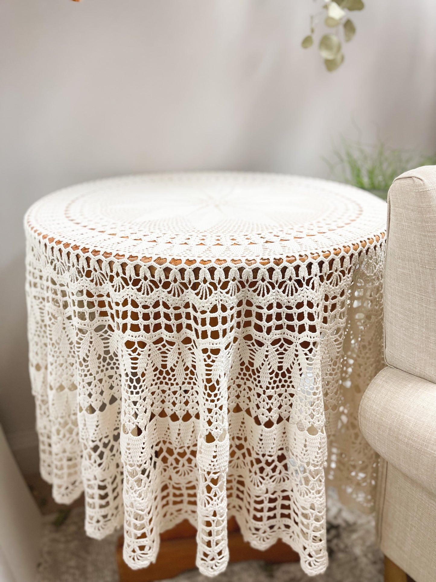 Crochet tablecloth