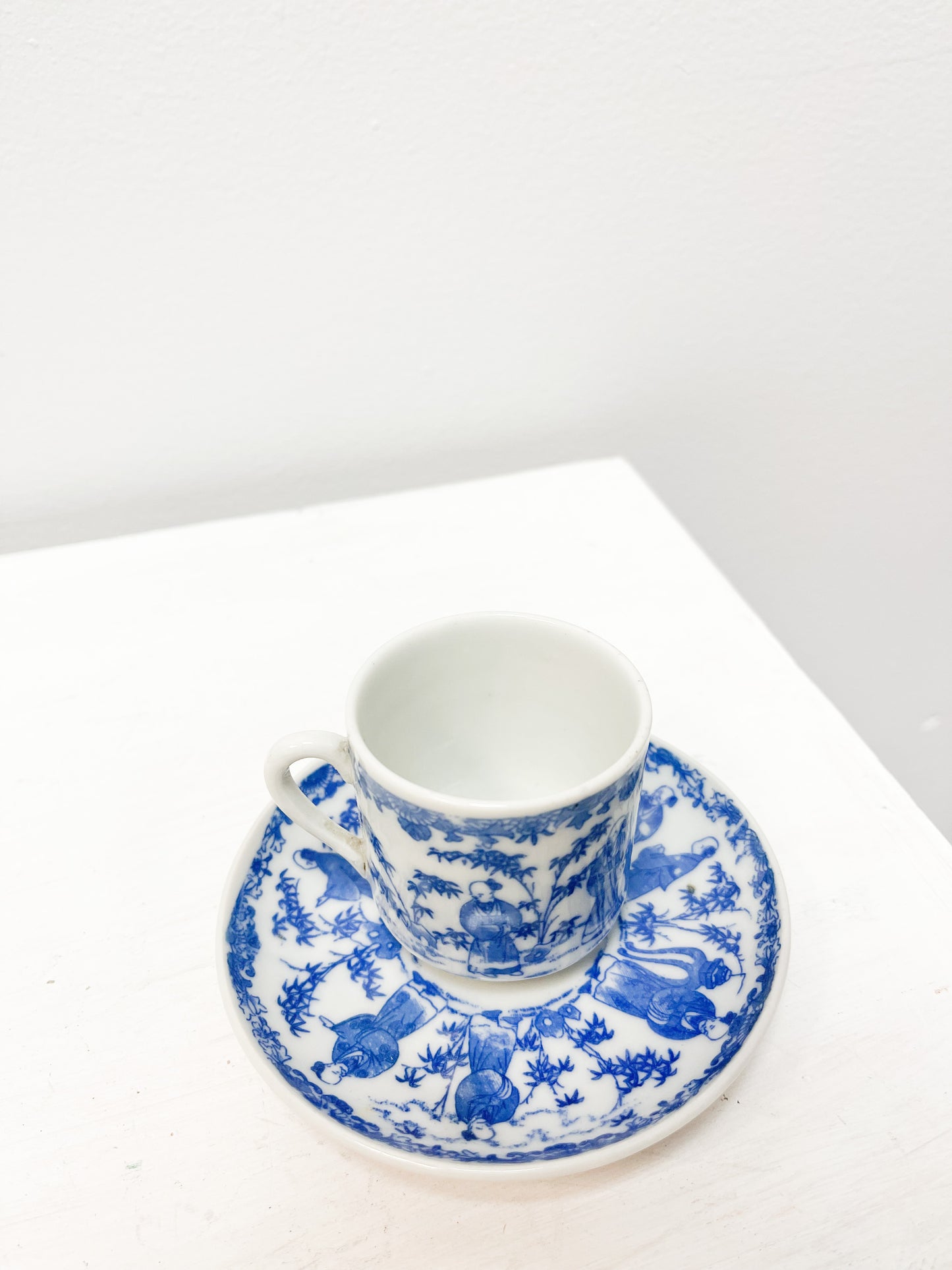 Small blue & white Demitasse cup