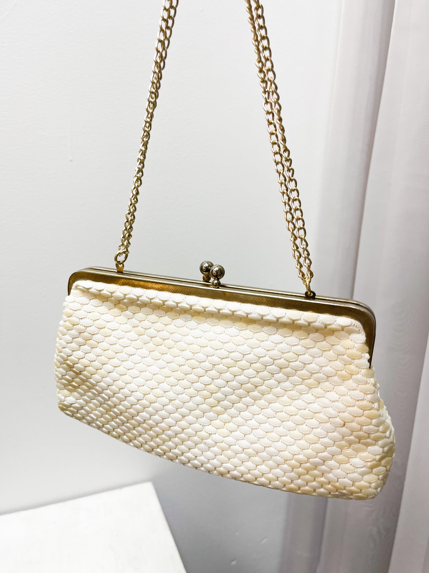 Cream & Gold purse