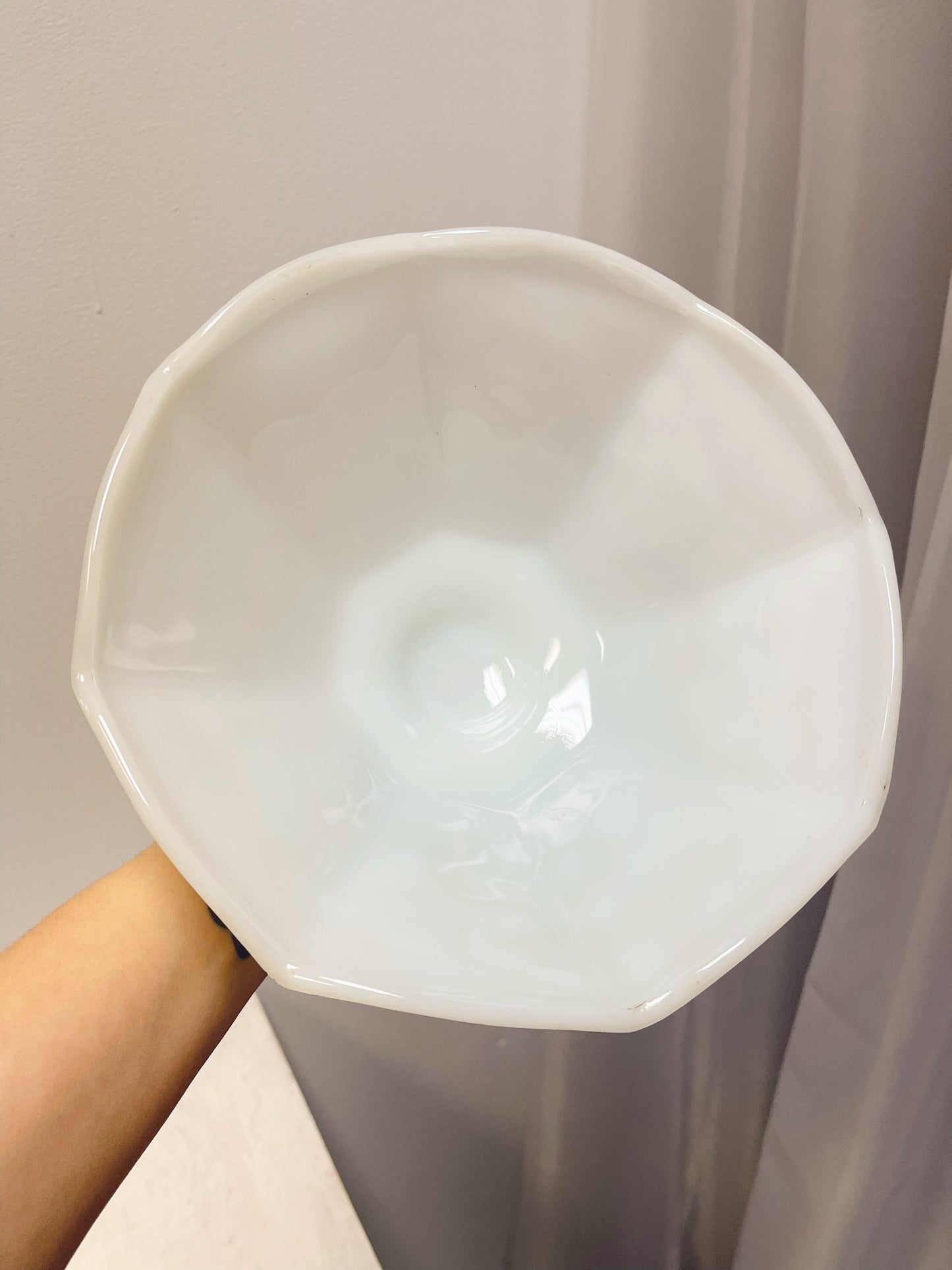 Milk Glass pedestal bowl