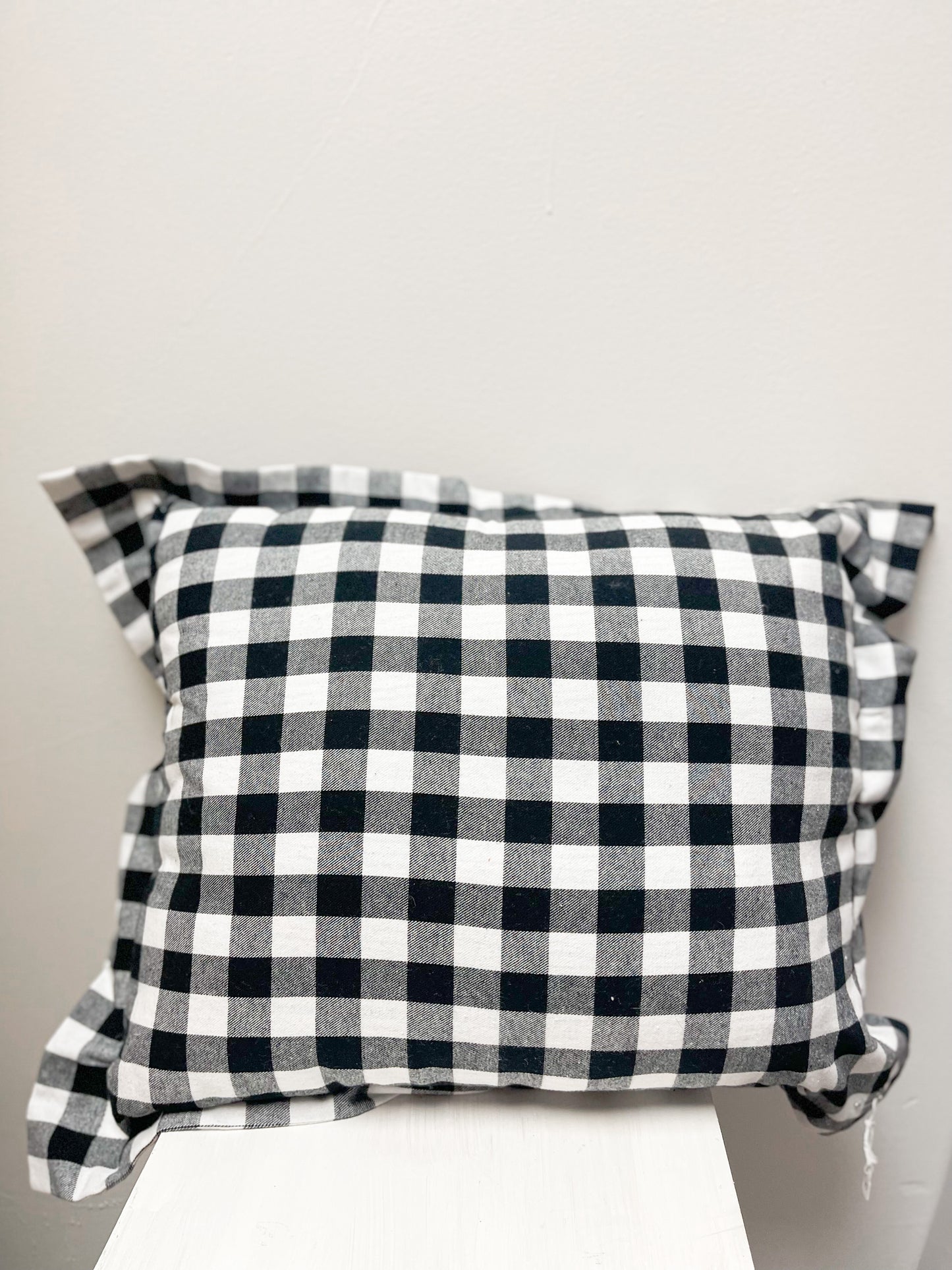 Large Plaid Accent Pillow