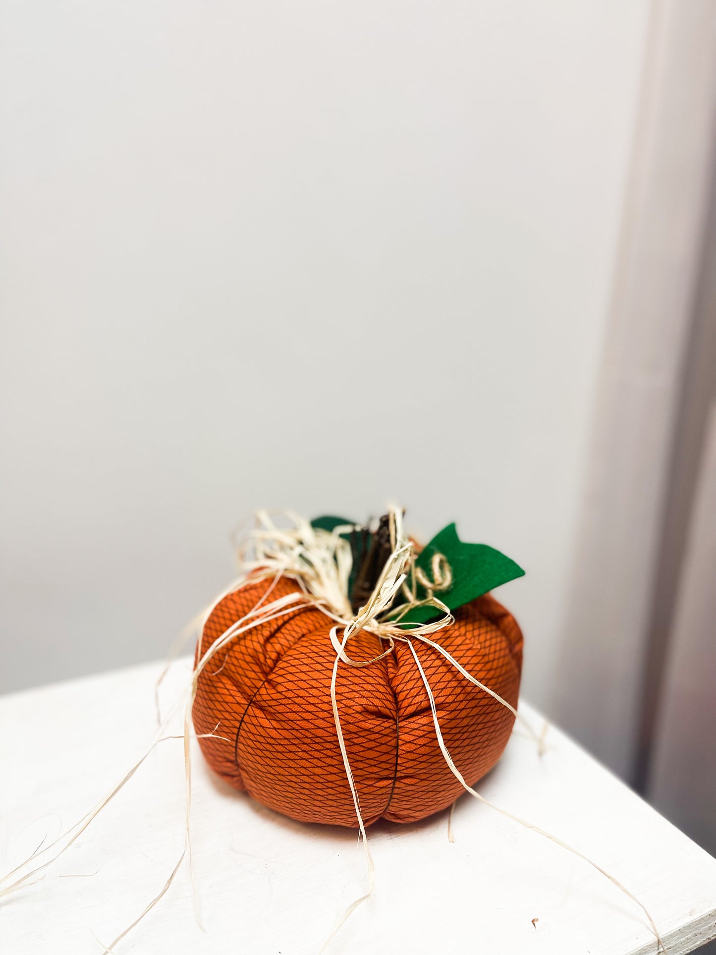 Large Handmade Fabric Pumpkin Decorations