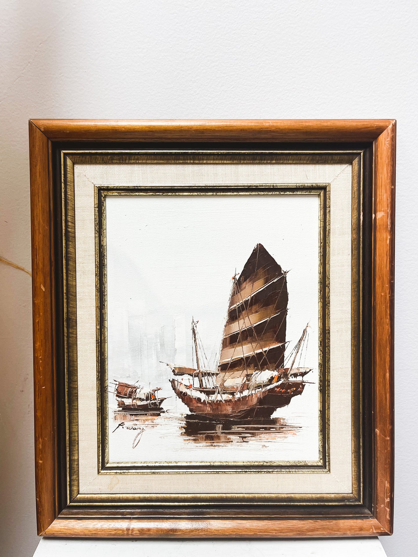 Pirate Ship Oil Painting