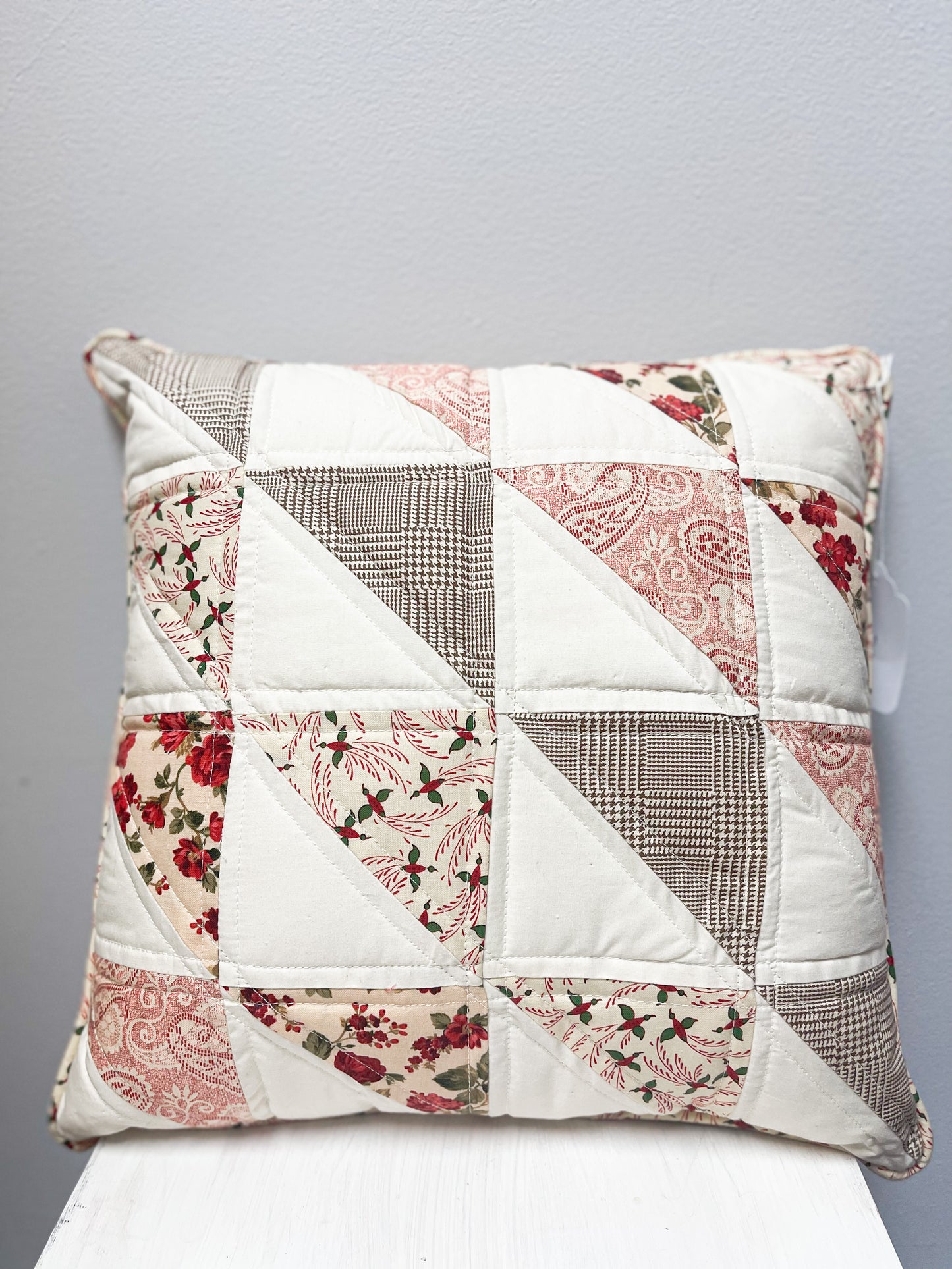 Roses Quilted Accent Pillow