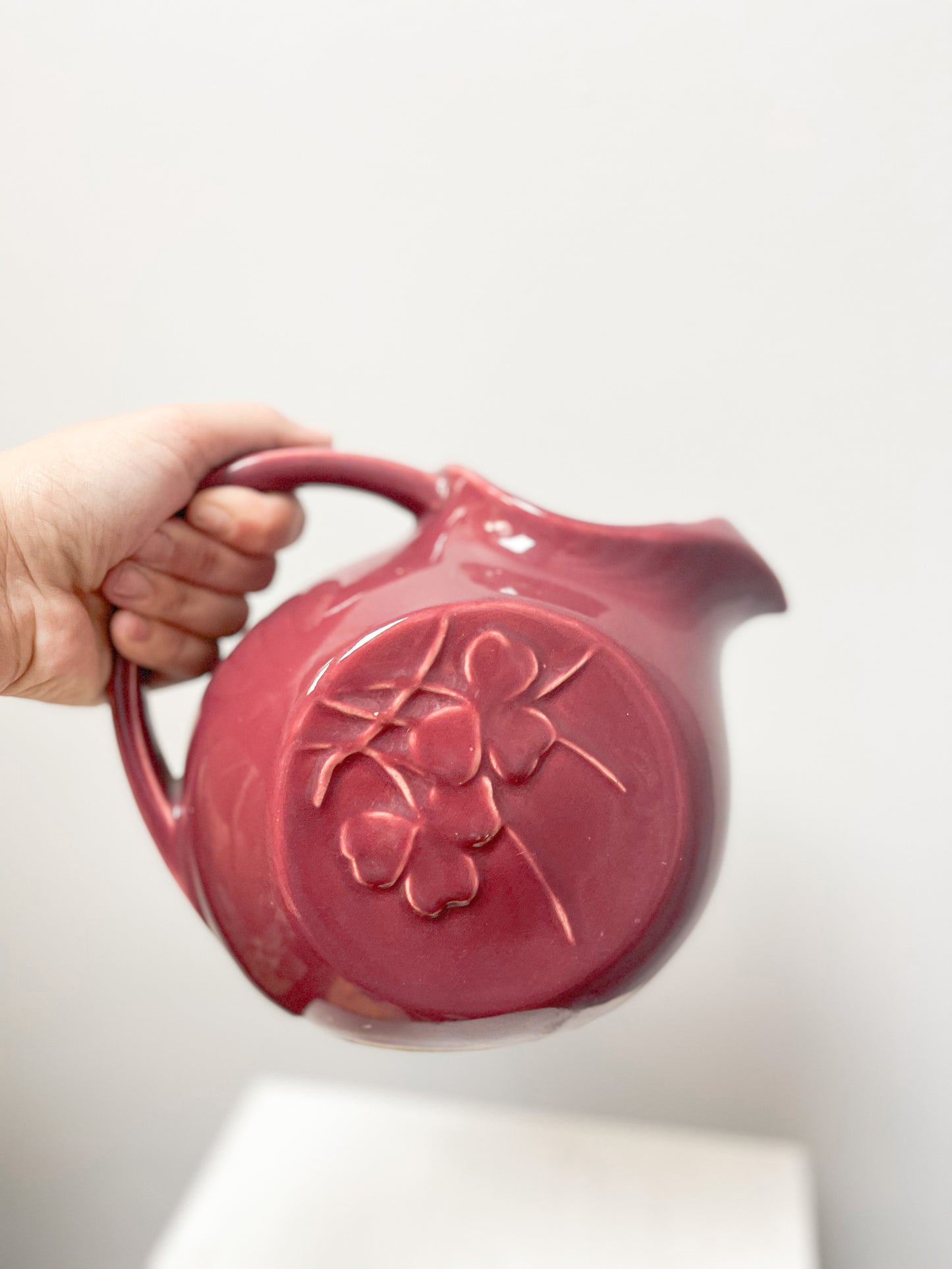 McCoy USA Pottery Jug - Burgundy