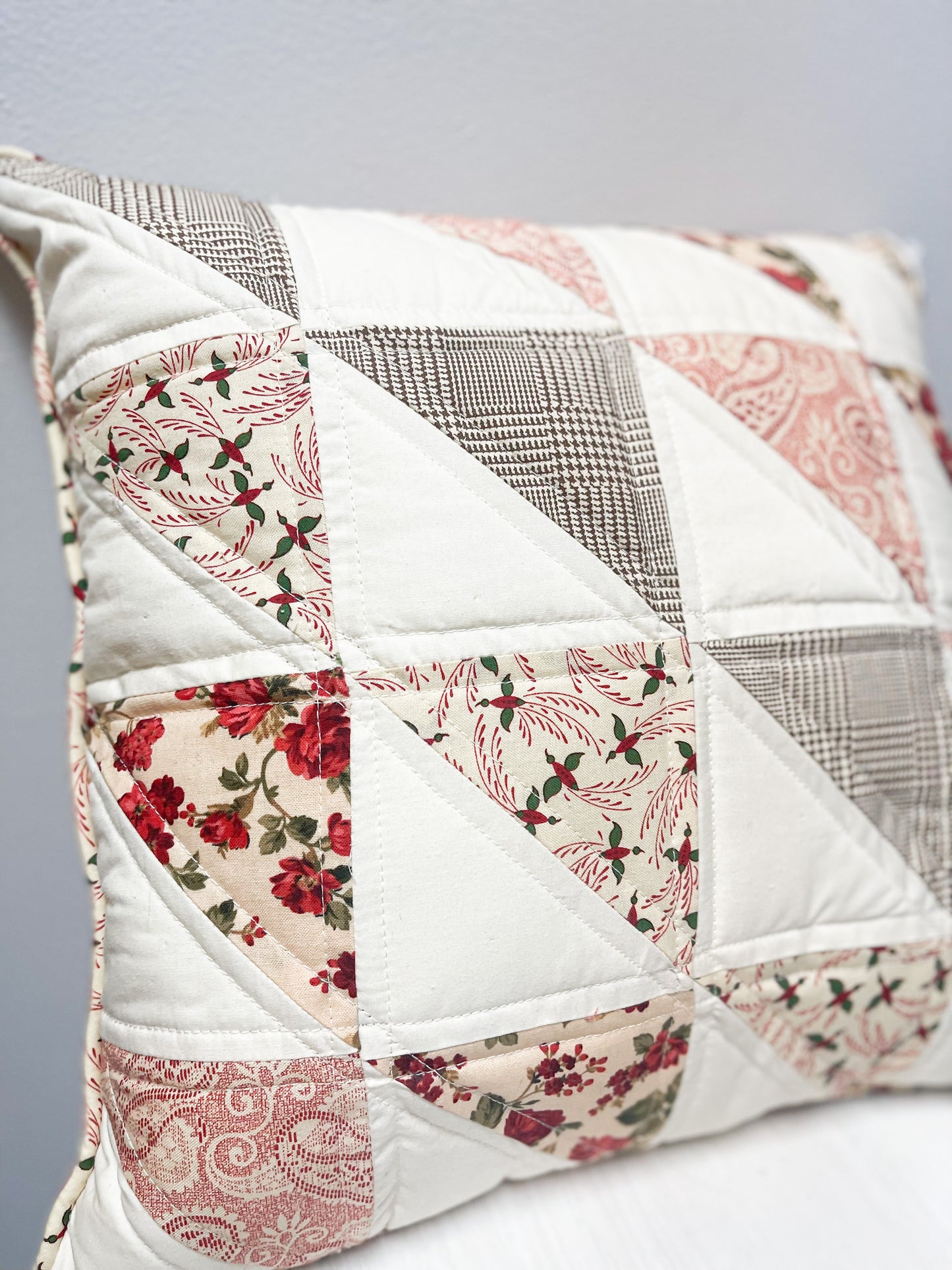 Roses Quilted Accent Pillow