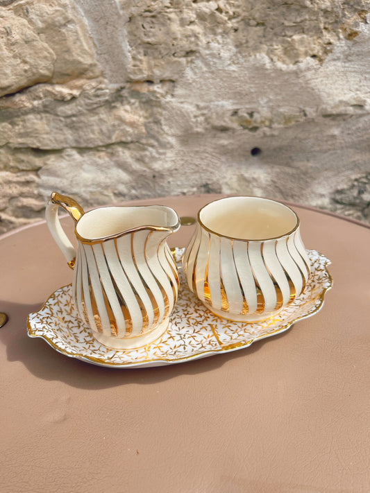 English China cream & sugar Tray