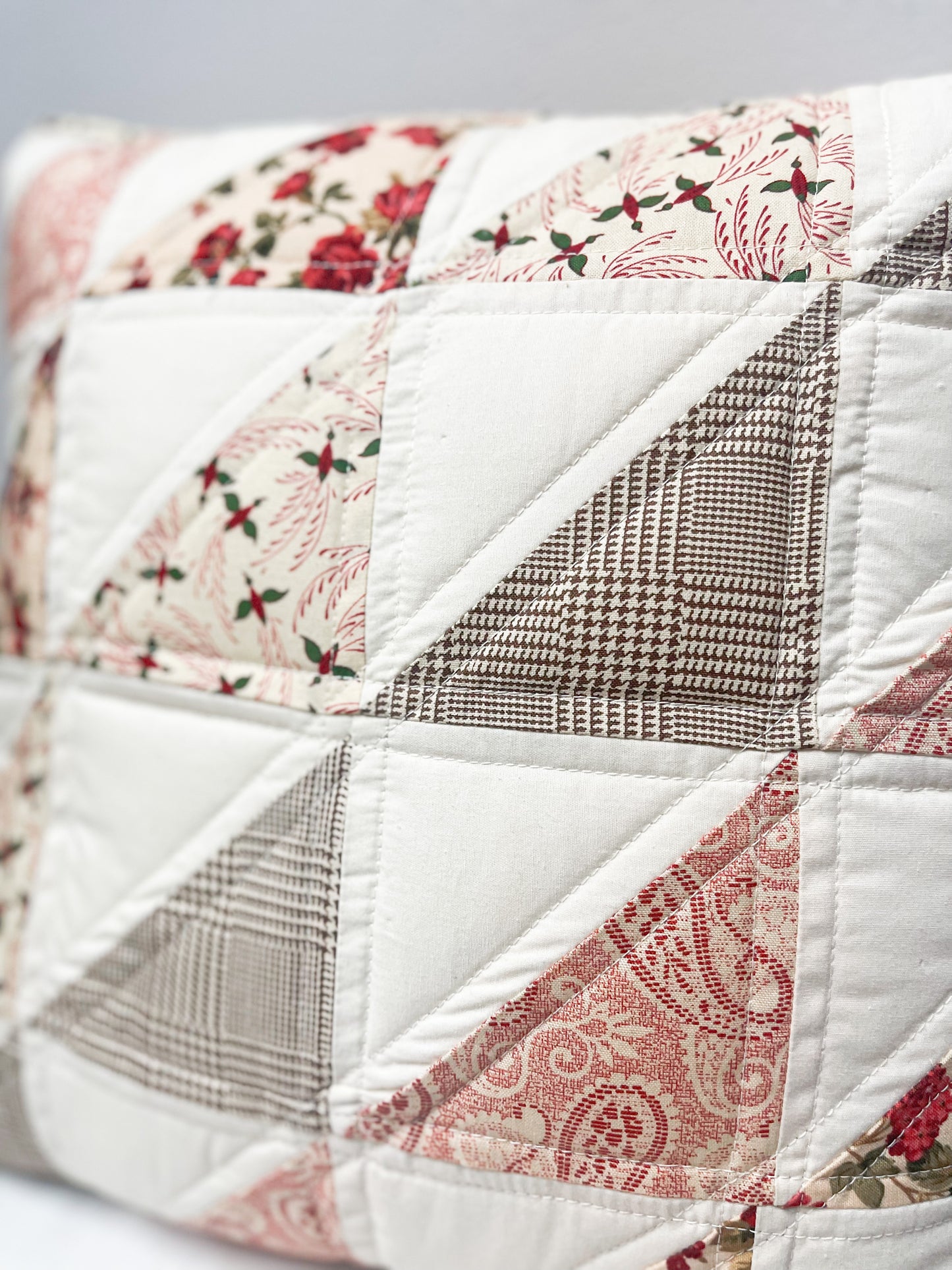 Roses Quilted Accent Pillow