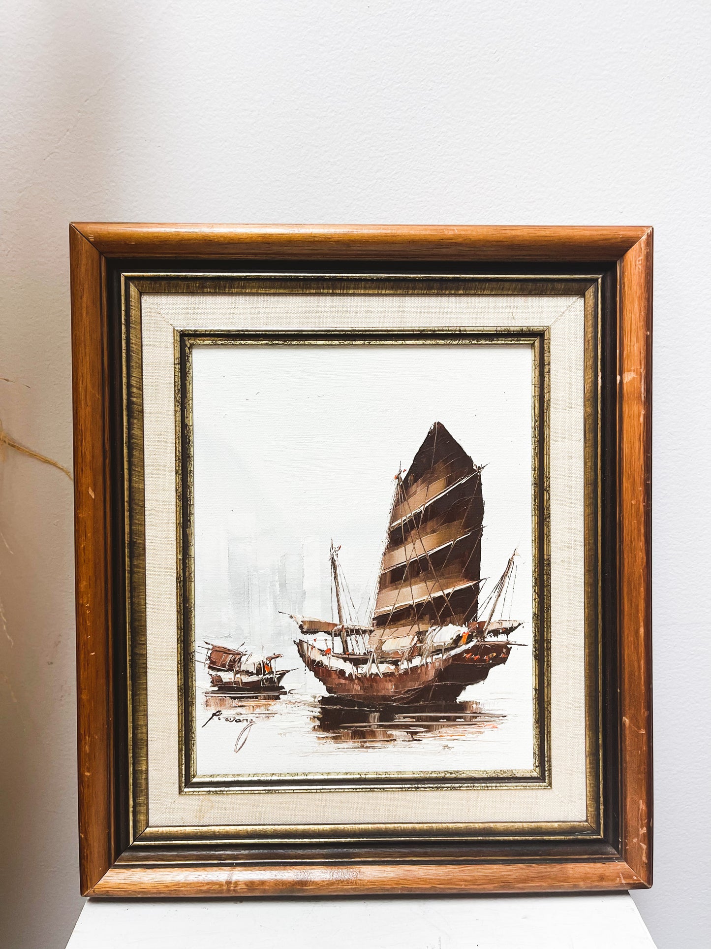 Pirate Ship Oil Painting