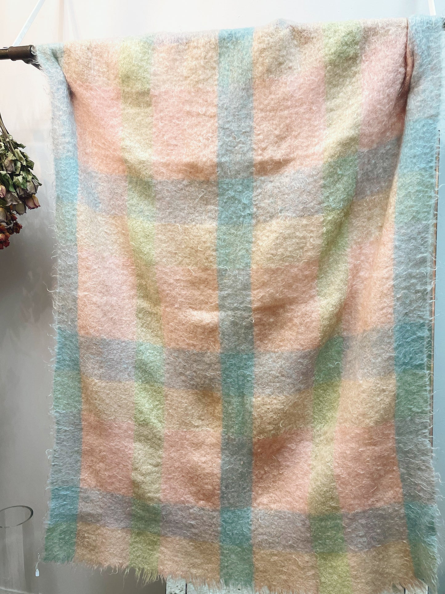 100% Mohair David Jones throw blanket