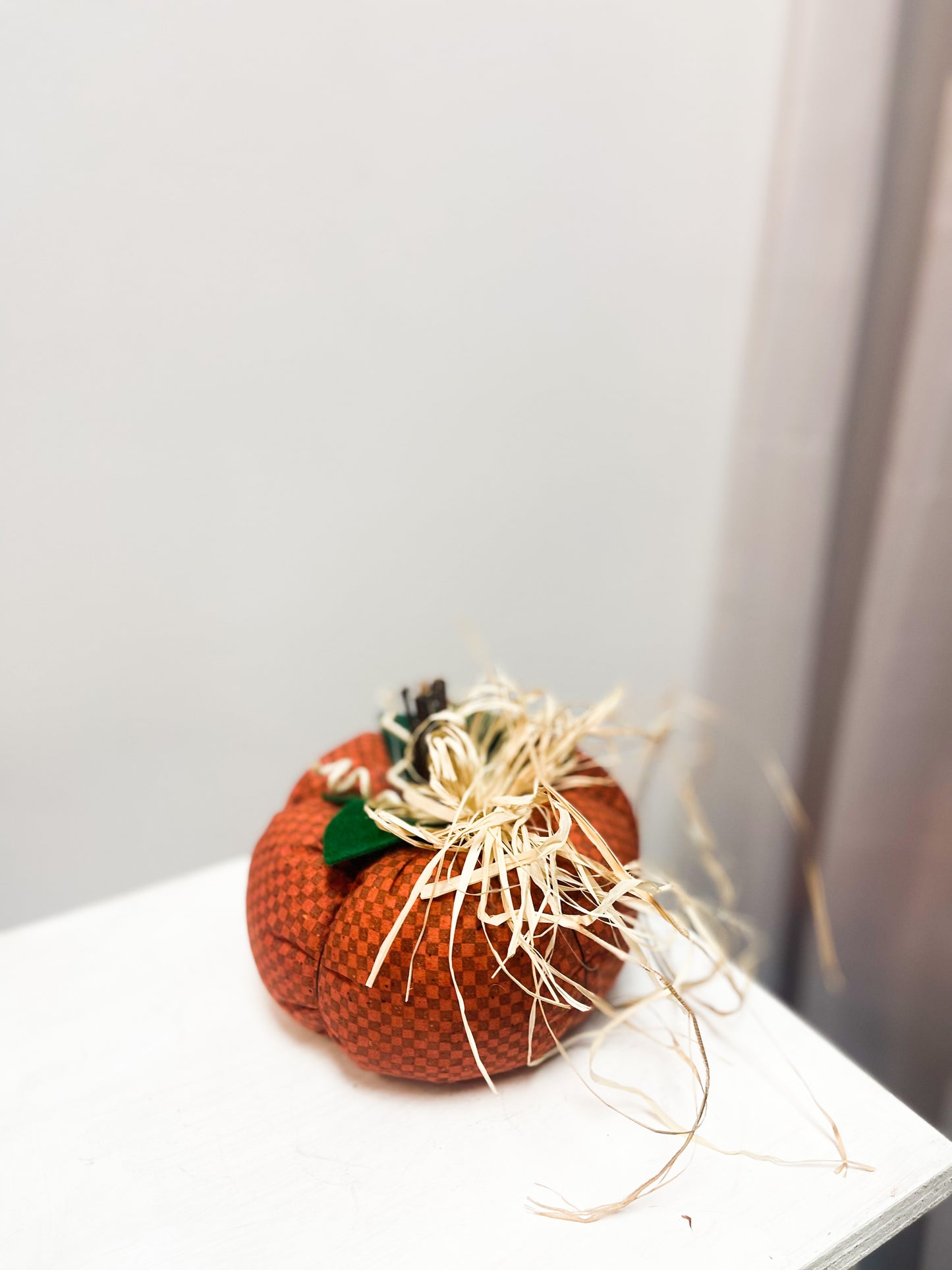 Large Handmade Fabric Pumpkin Decorations